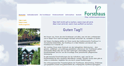 Desktop Screenshot of pflegeheim-forsthaus.de